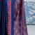 Navy blue satin poly silk printed bollywood-sarees