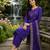 Beautiful purple kurti with plazzo and dupatta