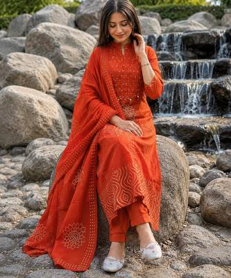Beautiful straight kurta set 2
