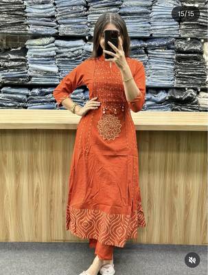 Beautiful straight kurta set 4