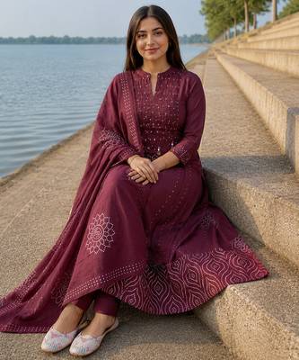 Beautiful straight kurta set 2