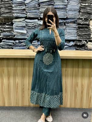 Beautiful straight kurta set 4