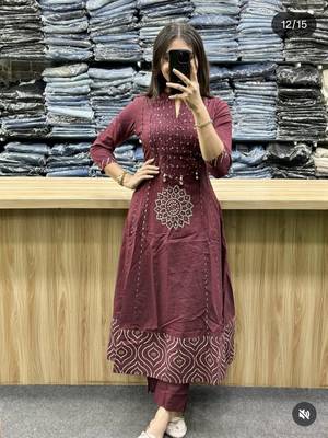 Beautiful straight kurta set 4
