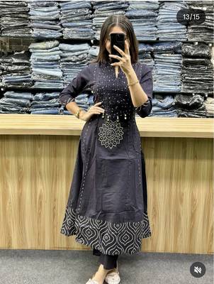 Beautiful straight kurta set 4