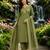 Beautiful green kurti with plazzo and dupatta