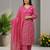 Beautiful pink printed kurta set