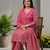 Beautiful pink printed kurta set