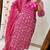 Beautiful pink printed kurta set