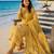 Beautiful yellow printed kurta set