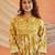 Beautiful mustard anarkali kurta set