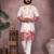 White geometric print sequin silk kurta pyjama set for men |designer kurta
