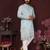 Light green floral sequin silk kurta pyjama set for men |designer kurta