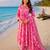 Beautiful pink anarkali kurta set