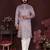 Pink floral sequin silk kurta pyjama set for men |designer kurta