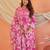 Beautiful pink anarkali kurta set