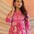 Beautiful pink anarkali kurta set