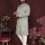 Green floral sequin silk kurta pyjama set for men |designer kurta