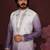 Purple floral sequin silk kurta pyjama set for men | designer kurta