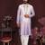 Lavender floral sequin silk kurta pyjama set for men |designer kurta