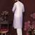 Lavender floral sequin silk kurta pyjama set for men |designer kurta