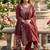 Beautiful anarkali kurta pant and dupatta set