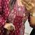 Beautiful anarkali kurta pant and dupatta set