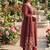 Beautiful anarkali kurta pant and dupatta set