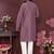 Pink geometric sequin silk kurta pyjama set for men |designer kurta