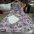 Beautiful purple printed cotton cord set