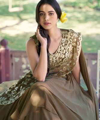 Elegant Marble Fabric Lehenga Choli Featuring Exquisite Sequins & Thread Work 2