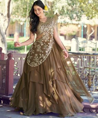 Elegant Marble Fabric Lehenga Choli Featuring Exquisite Sequins & Thread Work 4