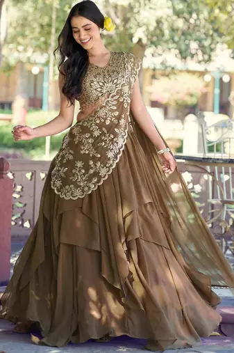 Elegant Marble Fabric Lehenga Choli Featuring Exquisite Sequins & Thread Work