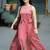 Premium pink printed jaipuri cotton skirt and top set with beautiful button