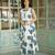 Premium printed jaipuri white cotton skirt and top set with beautiful button