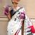 Multicolor floral print printed party-wear-sarees