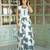 Premium printed jaipuri white cotton skirt and top set with beautiful button