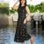 Premium printed jaipuri black cotton skirt and top set with beautiful button