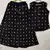 Premium printed jaipuri black cotton skirt and top set with beautiful button