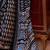 Black satin poly silk printed patola-saris