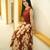 Premium printed jaipuri red cotton skirt and top set with beautiful button