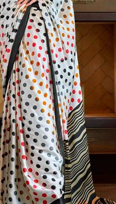 White satin poly silk printed party-wear-sarees 4