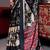 Black faux crepe printed party-wear-sarees