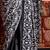 Black faux crepe printed party-wear-sarees