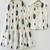 Premium white printed leaf jaipuri cotton skirt and top set with beautiful button