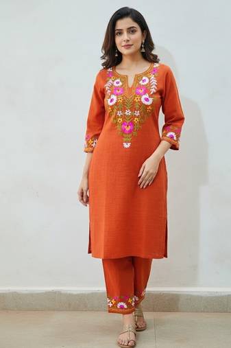 Beautiful embrodiered cord set