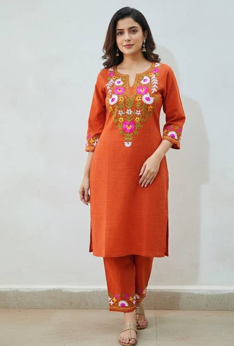 Beautiful embrodiered cord set