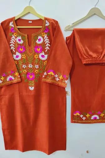 Beautiful embrodiered cord set