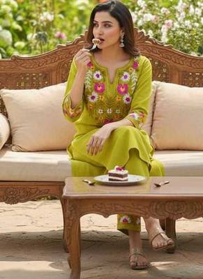 Beautiful embrodiered cord set 4