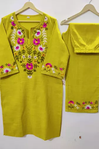 Beautiful embrodiered cord set