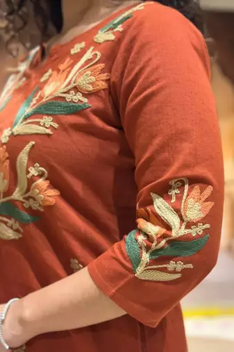 Beautiful embrodiered cord set